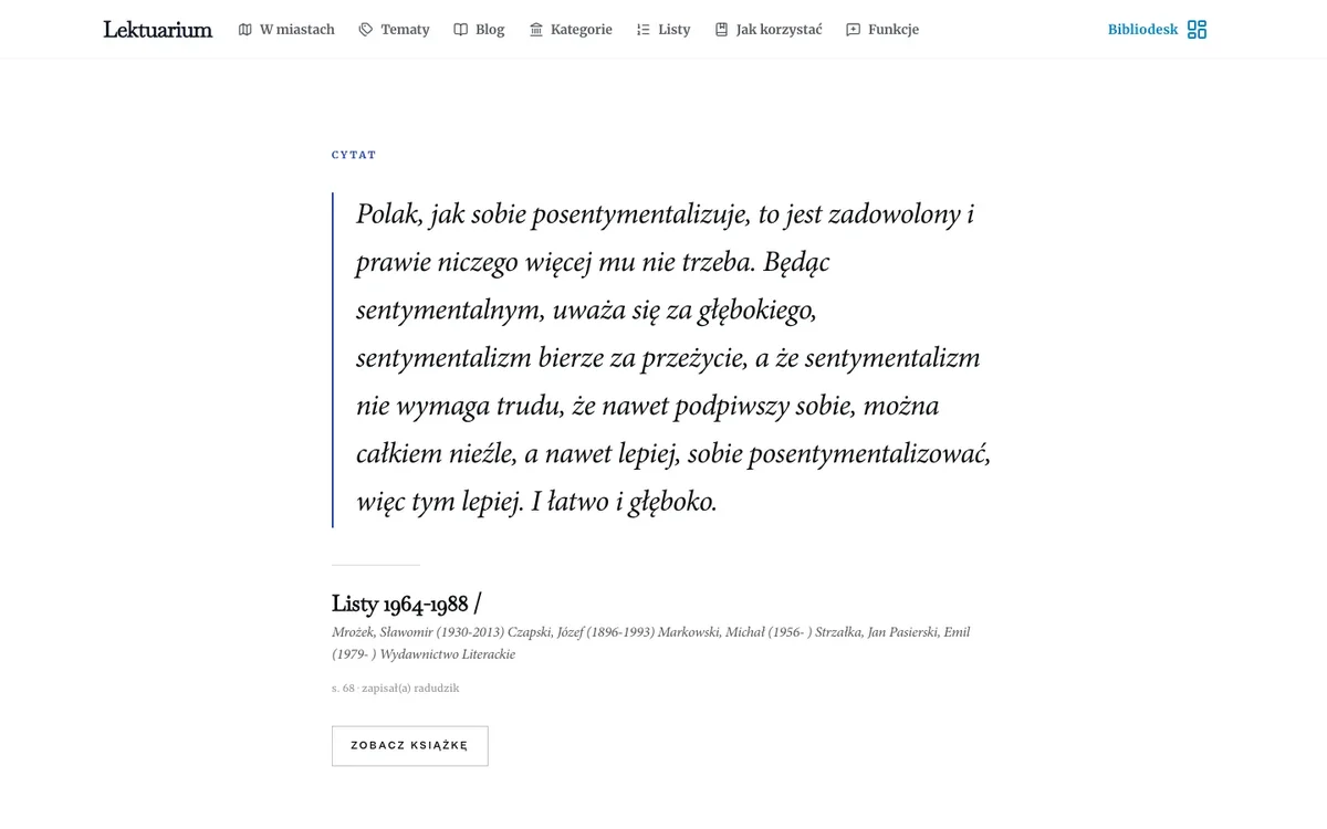 Strona cytatu z numerem strony