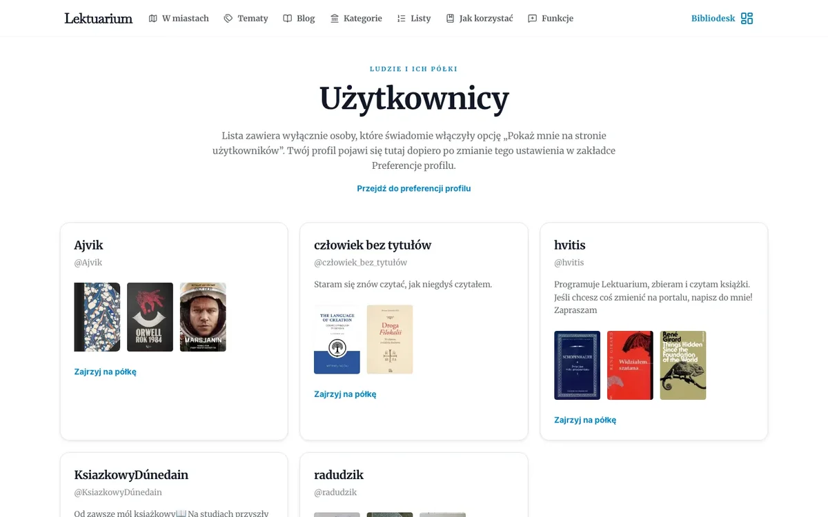 Lista użytkowników